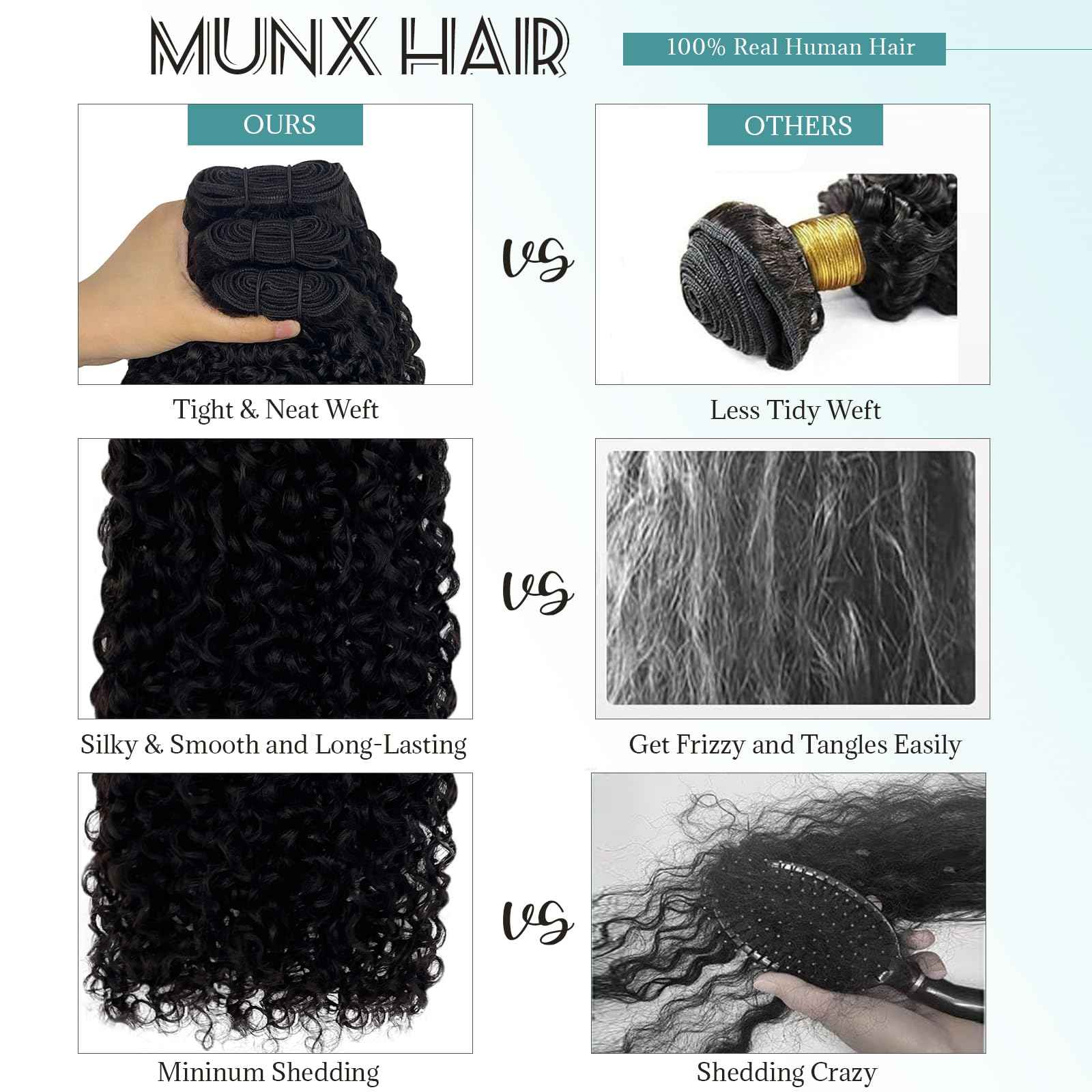 Human Hair Bundles 14 16 18 Inch 3 Bundles Unprocessed Messy Burmese Curly Raw Hair Extension Real Human Hair 15A Natural Color Water Wave Human Hair Weft Extensions Full Ends