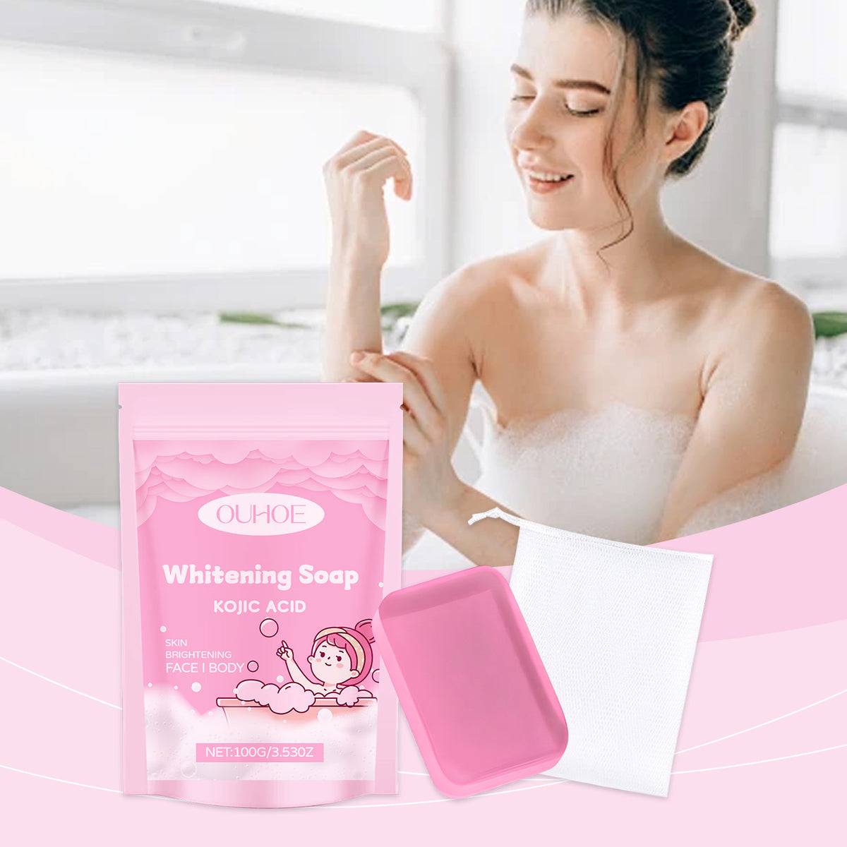 Nourishing And Hydrating Mild Skin Cleaning Foam Bath Soap