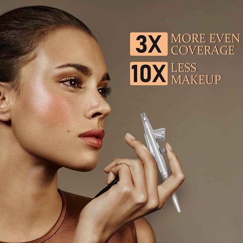 Airbrush Makeup Set Pinkiou Air Brush Kit for Face Paint with Mini Compressor 0.4mm Needle and Nozzle Nail Body Paint SP16 (RED)