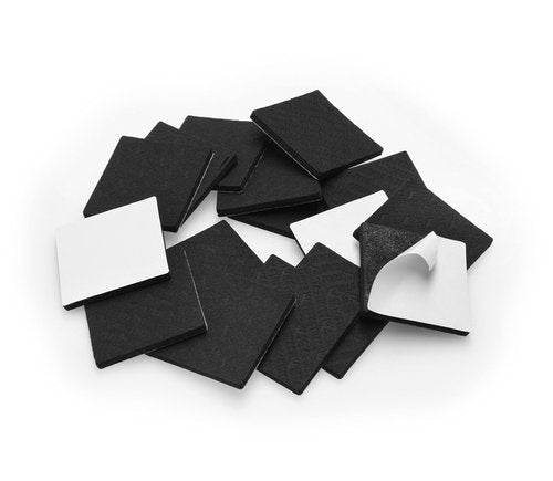 Slipstick GorillaPads Non Slip Furniture Pads/Gripper Feet Floor Protectors (Set of 16) Premium 2 Inch Square Self Adhesive Rubber Pads for Furniture Legs, Black, CB153-16