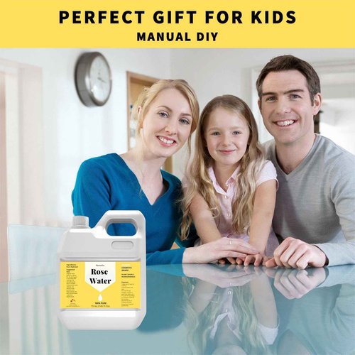 145 fl oz Rose Hydrosol for Face Hydrating Mist Hydration, 100% Pure Rose Water, Cleanses & Softens Skin, Promotes Healthy Skin Cell, Suitable for All Skin Types