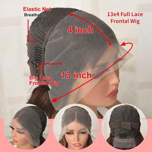 Highlight Bob Wig Human Hair 13x4 HD Lace Front Wigs Human Hair Pre Plucked Glueless Short Body Wave Bob Wigs for Women Human Hair 180 Density Ombre Brown Honey Blonde P4/27 Loose Wave Bob Wig 14 inch