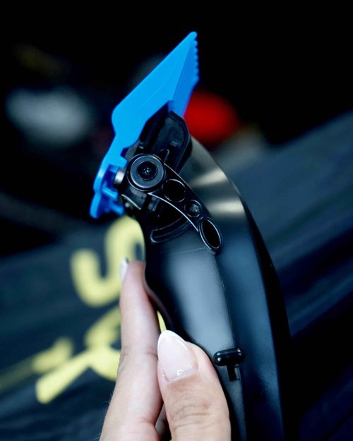 Supreme Trimmer Vader Clipper with DLC Taper Blade STC5098 | 210 Min Run Time 7500 RPM Hair Trimmer | Professional Brushless Motor Barber Clipper | Black