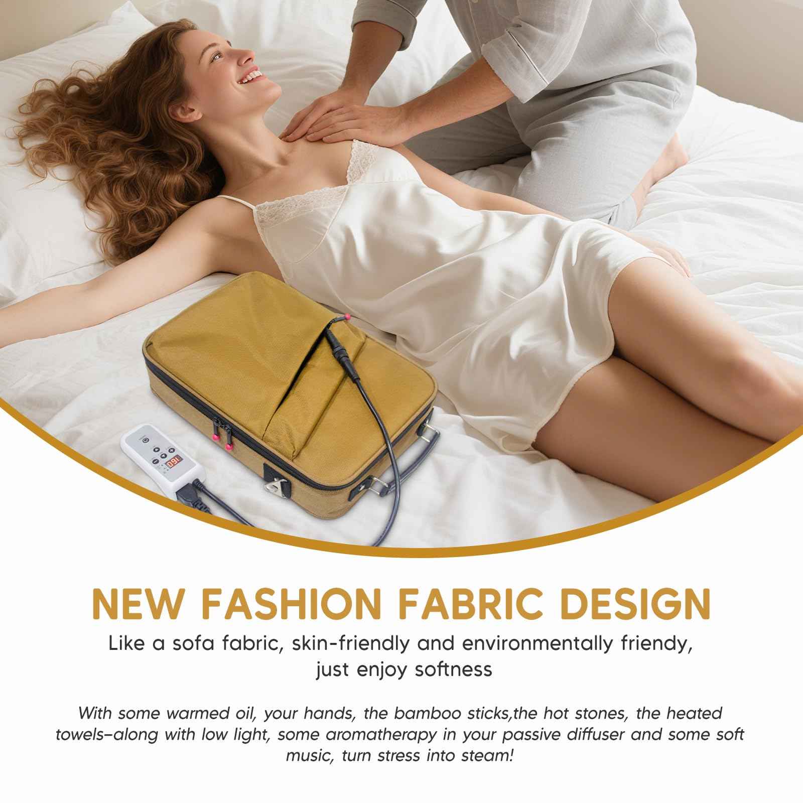 Goodtar Portable Hot Stones Warmer Set Spa Salon Massage Digital Electric Heater Without Stones