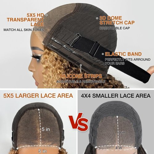 BELIANA 5x5 Hd Lace Closure Glueless Wigs Human Hair Pre Plucked Pre Cut Reay to Wear and Go 100% Raw Human Hair Body Wave Glueless Closure Wig for Women Human Hair Natural Color 20 Inch