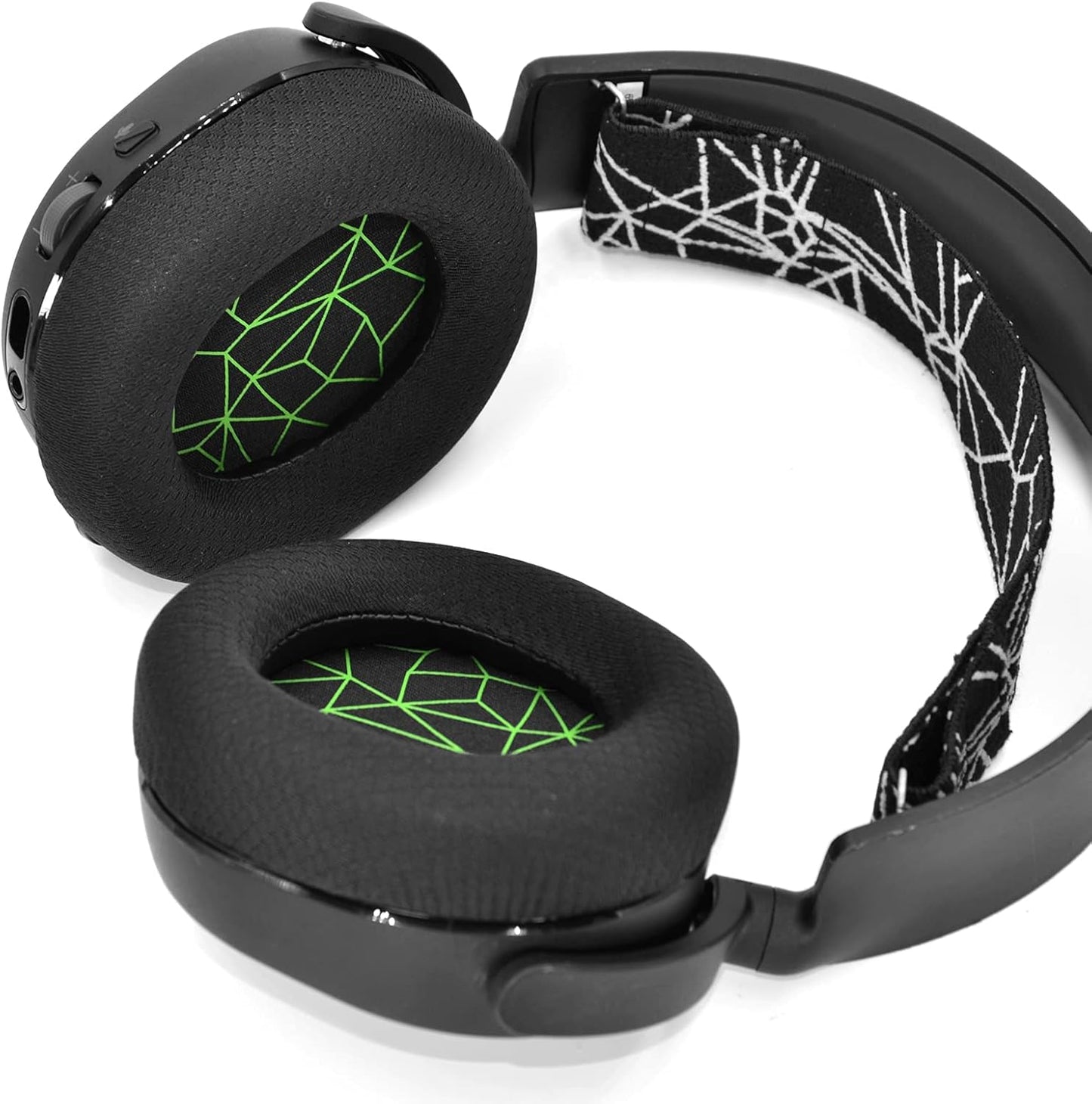 Arctis 3/5 / 7/9 Replacement Black Fabric Ear Pads Cushion Compatible with SteelSeries Arctis 3 / Arctis 5 / Arctis 7 Arctis 9 / Arctis 1 / Arctis pro Lossless Wireless Gaming Headset Headphone