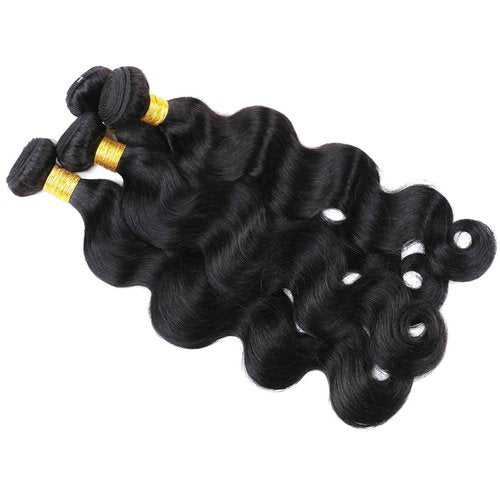 DaiMer Brazilian Body Wave Human Hair Weave 3 Bundles 10 12 14 inches Body Wave Bundles Human Hair Extensions Real Unprocessed Virgin Hair Weft