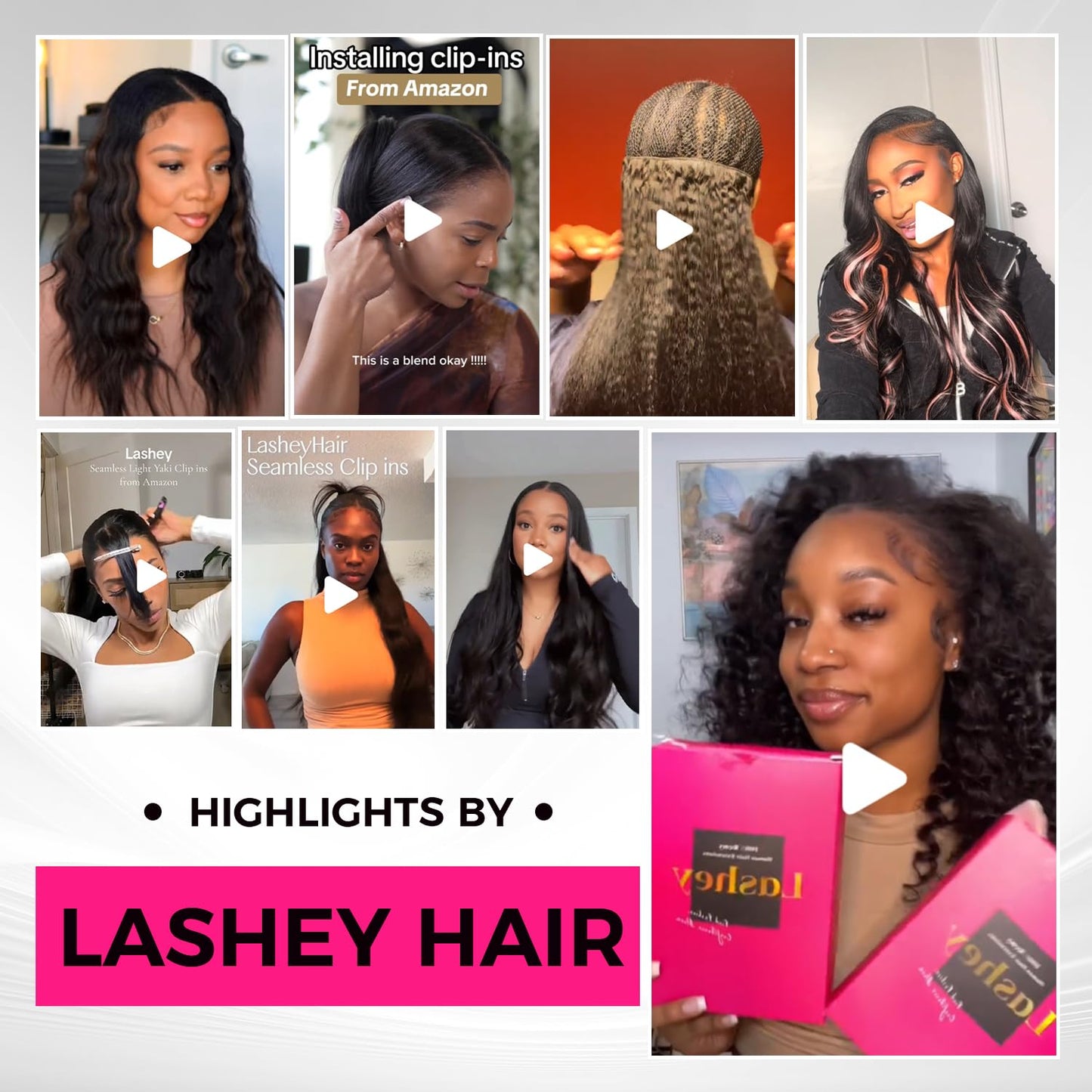 Lashey Clip in Hair Extensions Real Human Hair 110g Kinky Straight Seamless Clip in Hair Extensions Natural Black 14 Inch Human Hair with Invisi Edge for Black Women