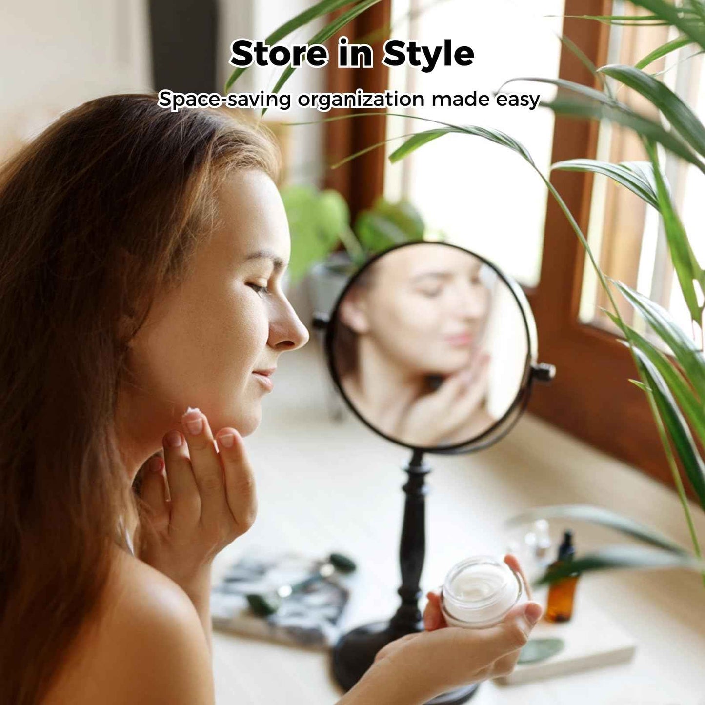 150 Pack 1 Oz Plastic Container Jar with Lids - Mini Small Round Clear Cosmetic Jars and Labels BPA Free for Lotion, Cream, Ointments, Samples, Makeup, Travel Storage