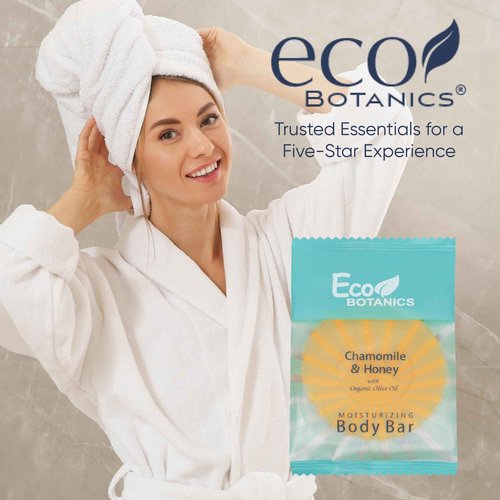 Eco Botanics Travel-Size Hotel Body Bar Soap, 0.89 oz (Case of 500)