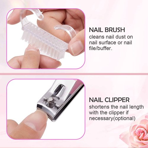 Makartt 30,000 RPM Rechargeable Nail Drill Kit – Portable Electric File with Buffer, Pink Manicure Set with Cuticle Trimmer for Professional Nail Prep