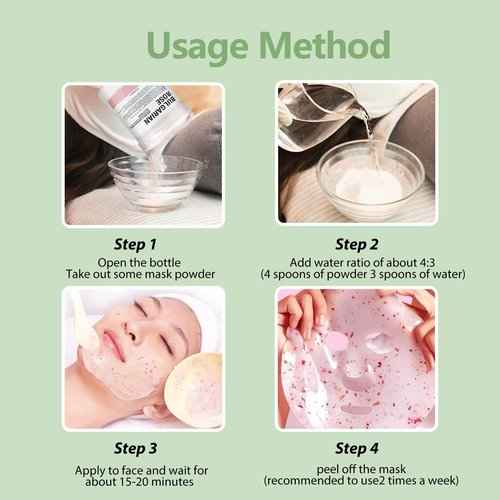 Fokiabin Jelly Mask for Facials Professional Face Mask Bulk Wholesale for Beauty & Personal Care, Hydrojelly Mask Powder for Estheticians Supplies Beauty Salon Spa Face Mask Skin Care, 92Fl Oz 4 cans