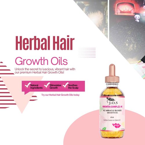 J'Organic Solutions Healthy Hair Kit (4 Product Set) - Leave-In Detangler, Growth- Oil, Shampoo & Conditioner for all Hair Types