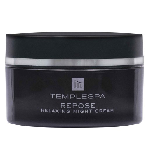 TEMPLESPA | REPOSE | Relaxing Aromatherapy Night Face Cream, Vitamin-Rich, Anti-Ageing Night Moisturizer to Calm, Relax & Settle the Skin, Natural Ingredients, Cruelty-Free, Vegan, 1.6 fl.oz.