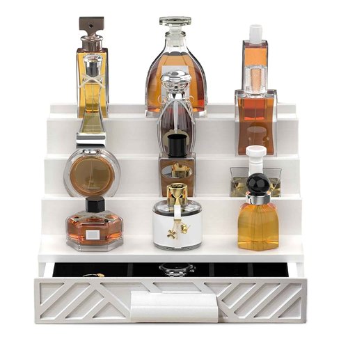 Nova Havens Nest Cologne Organizer for Men - Multi Tier Drawer Organizer & Dresser Organizer Countertop - Perfume Holder | Cologne Stand For Men - Perfume Organizer for Women
