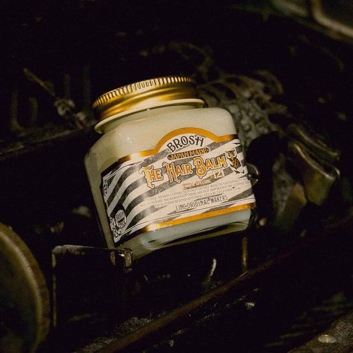 BROSH Hair Balm 121 Multi-Use Styling and Moisturizing Cream for Hair and Skin with Natural Olive Oil and Citrus, 2.5 Oz
