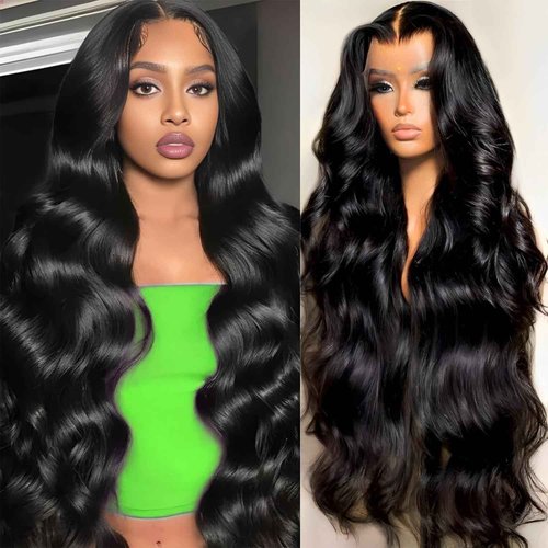 FunMatic ANGEL GIRLS Body Wave Lace Front Wigs Human Hair 13x6 HD Lace Front Wig Human Hair Pre Plucked (body wave, 20 inch)