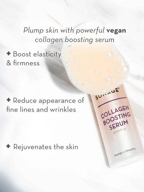 Sonage Collagen Boosting Serum: Vegan Anti-Aging Face Serum | Plumps, Smooths, Minimizes Pores, Wrinkles (30 ml)