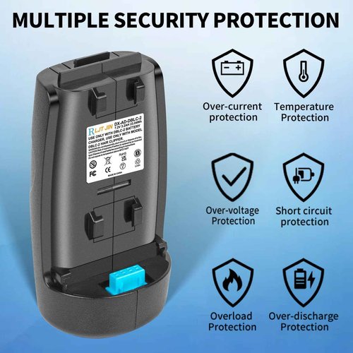 RLJT JIN for DBLC-2 Replacement Battery Compatible Supra ZR II and Pulse ZR II Cordless Clippers, Replaces Batteries 79025 and 560470 Models Lithium-ion 3200 mAh