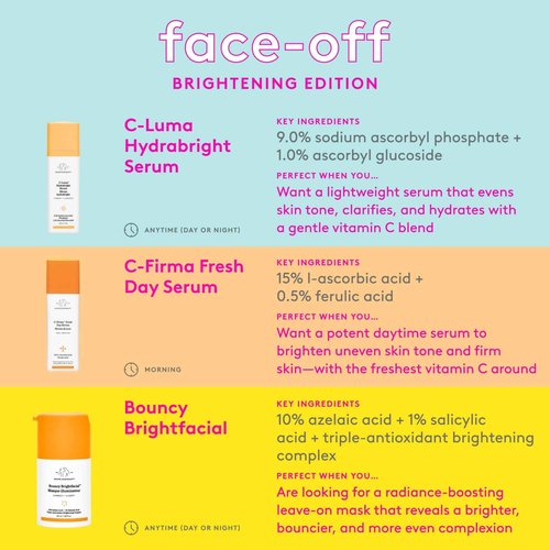 Drunk Elephant Bouncy Brightfacial - 50 ml/1.69 fl oz - Illuminating Face Mask - Clean Clinical Skincare - Cruelty-Free - Dermatologist-Tested - Free of Essential Oils, Silicones, and Fragrance