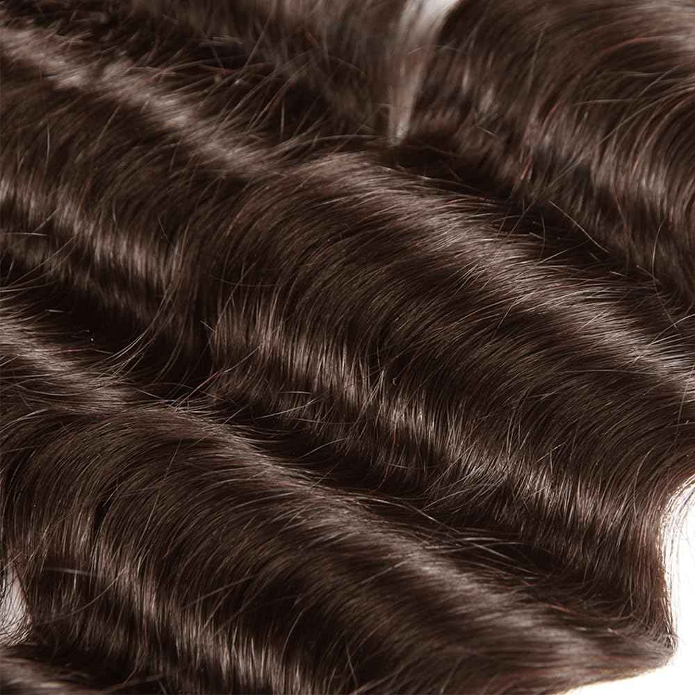 28 30 32 inch Dark Brown Bundles Chocolate Brown Human Hair Bundles #4 Deep Wave Bundle Human Hair Extensions