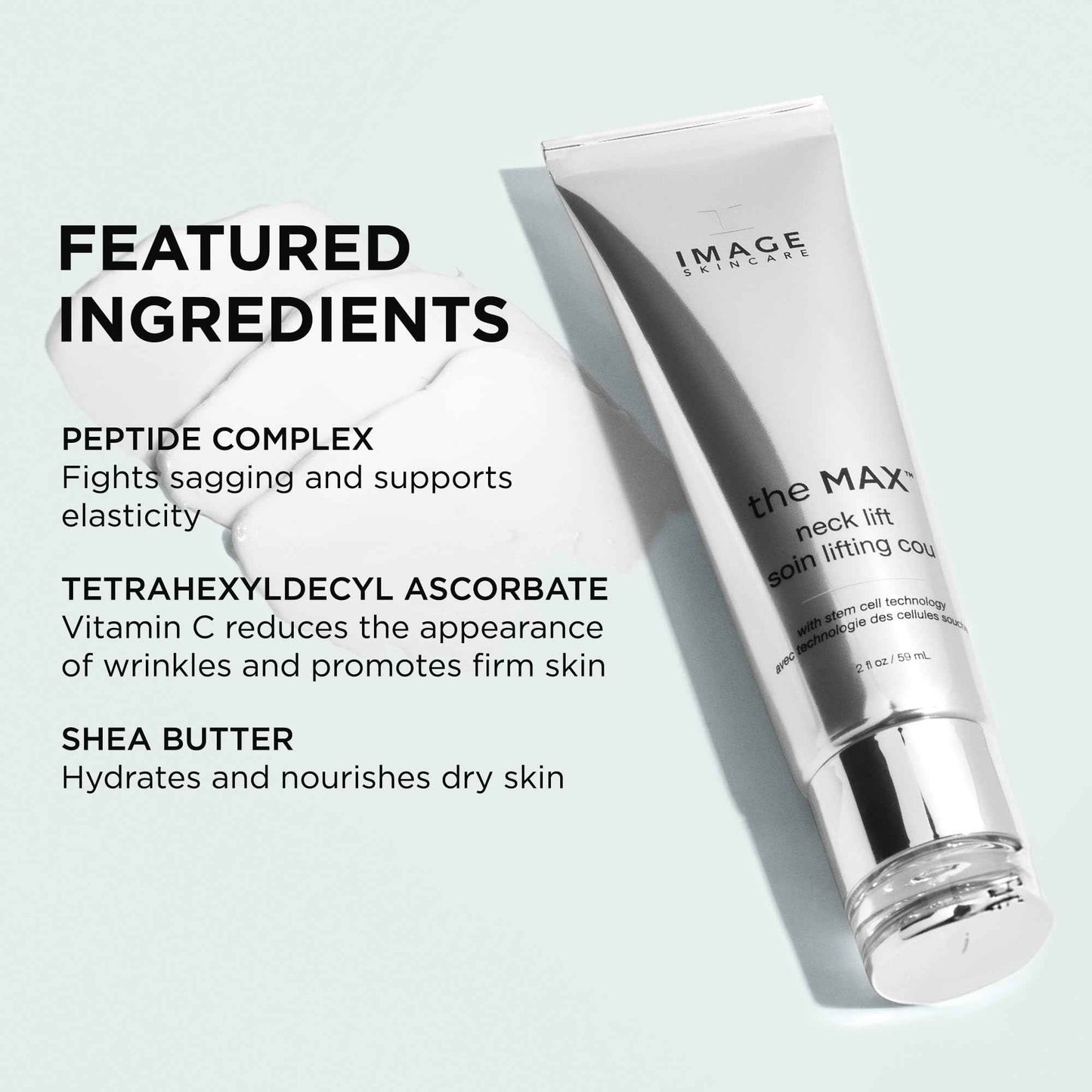 IMAGE Skincare, the MAX Neck Lift, Firming Cream to Uplift the Appearance of Sagging Skin, Improve Appearance of Fine Lines, 2 fl oz