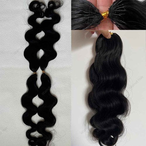 Body Wave Pre Separated Crochet Human Hair Braids Extensions Body Wave Brazilian Virgin Hair for Boho Braiding Knotless Feather Hair Extensions For Black Women Natural Color 16inch 120g