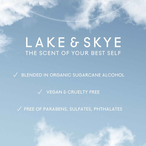 Lake & Skye 11 11 Azure Eau de Parfum, 1.7 fl oz (50 ml) - Aquatic, Floral, Skin Musk, Clean, Vegan, Paraben-Free, Cruelty-Free
