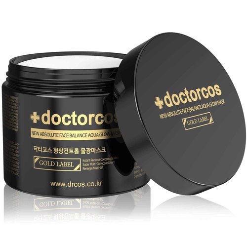 DOCTORCOS Gold Label Water Glow Mask Cream (4th Generation) | New Absolute Face Balance Aqua Glow Mask | Moisturizing Sleeping Pack | Face Lifting & Wrinkle Improvement | Korean Skincare | 3.71 oz