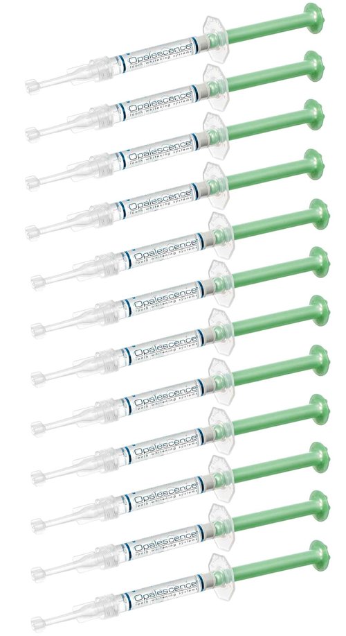 Opalescence 35% Gel Syringes Teeth Whitening - Refill Kit (12 Syringes), Made by Ultradent, Carbamide Peroxide in Mint Flavor. Tooth Whitening 5197-12