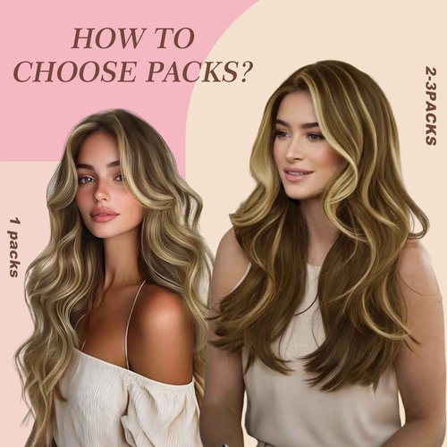 Clip in Hair Extensions Real Human Hair 120g 7pcs Human Hair Clip in Extensions 18 Inch Chocolate Brown Mixed Caramel Blonde #4/27/4 Thickened Straight Real Hair Extensions Clip in Human Hair