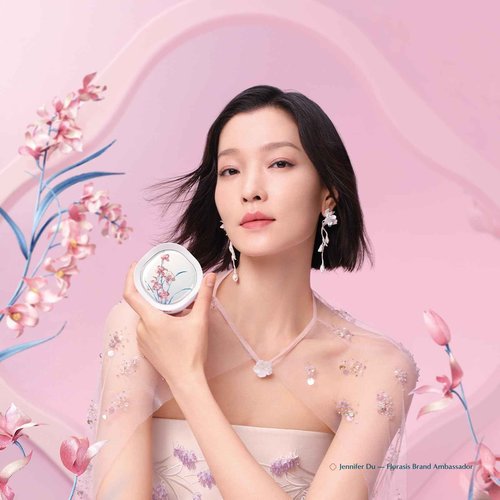 FLORASIS Flawless Jade Breathable Longwear Cushion Foundation (Ode to Embroidery) (N25 Rippling Lotus, 1 Count)