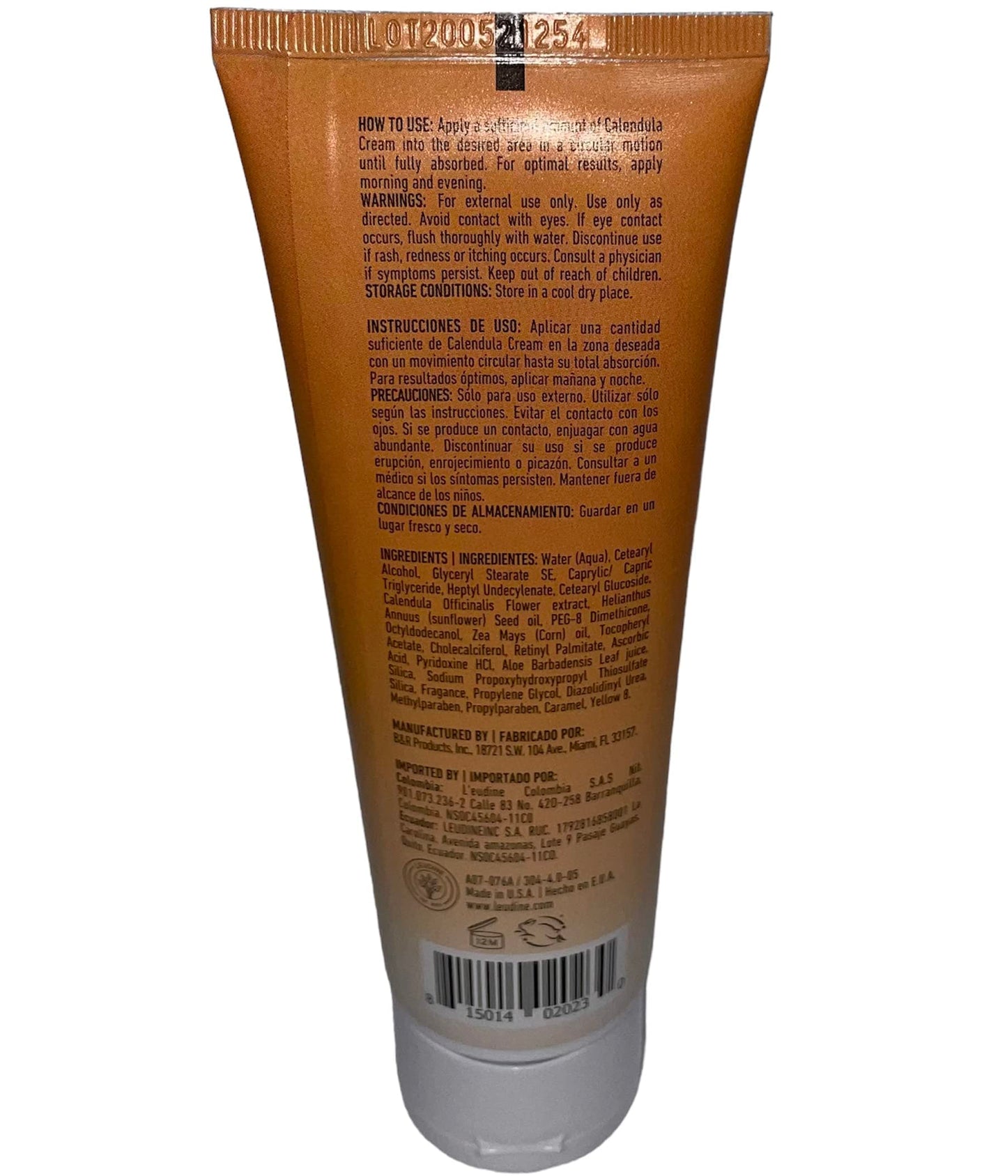 L’EUDINE Calendula Cream – Pack of 6-4fl oz Calendula Body Cream for Acne, Wrinkles, Fine Lines, Scars – Calming and Soothing Repair Cream – Natural Calendula Extract with Vitamin E, Echinacea