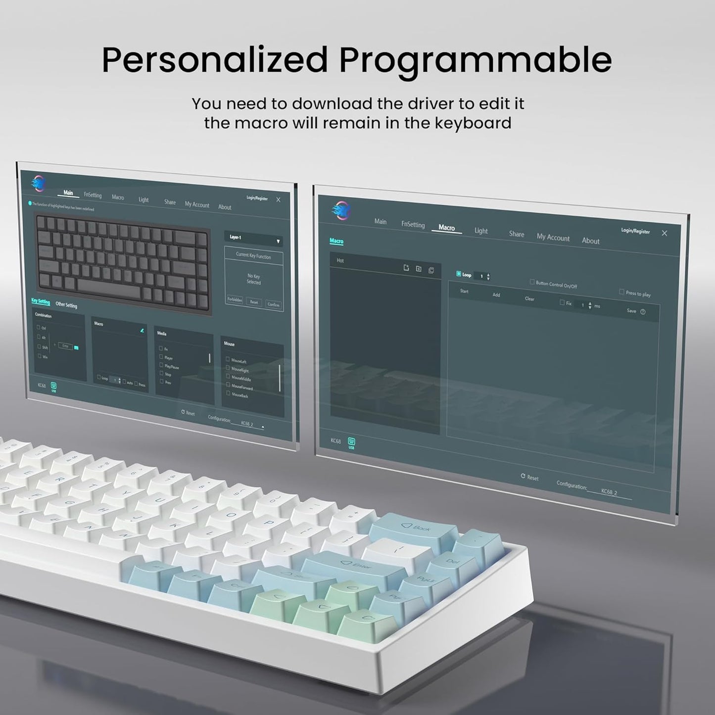 75% Wireless Gaming Keyboard RGB Triple Mode Hot Swappable Mechanical Keyboards PBT Keys Gasket Creamy Custom Keybad Quiet White Switch for Win/MAC