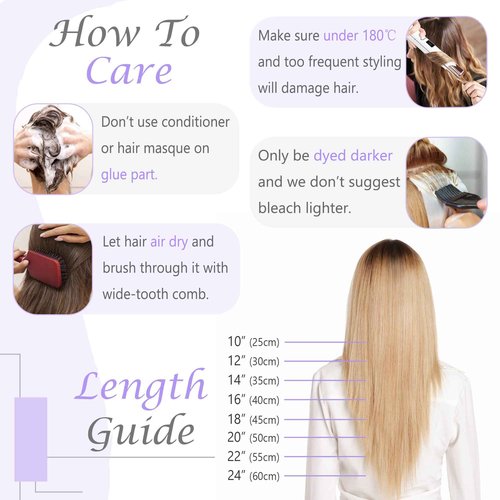 SEGO U Tip Hair Extensions Real Human Hair Pre Bonded Keratin Fusion Nail Tip Balayage Natural Silky Straight Extensions 50 Strands 50g/Pack -18 Inch Golden Brown&Bleach Blonde