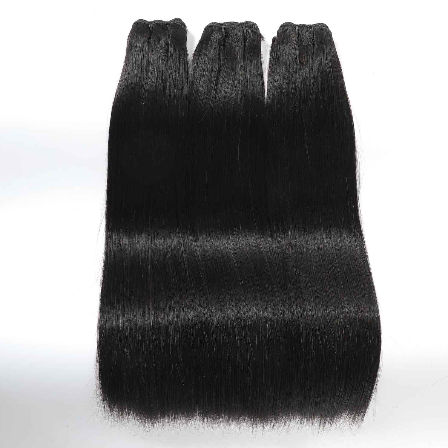 Grand Nature Virgin Human Hair Bundles, Brazilian Raw Virgin Hair Bundles Straight Double Drawn Hair Wefts