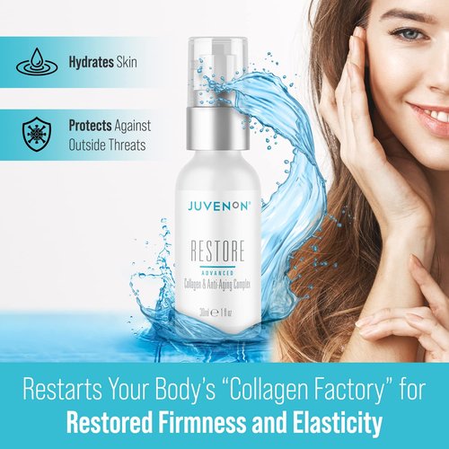 Juvenon Restore Advanced Collagen and Anti-Aging Complex, Premium Skincare Beauty Products for Fine Lines and Wrinkles