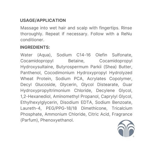 Nu Skin ReNu Smoothing Shampoo - Sulfate-Free | Color Safe | Paraben-Free Shampoo for Dry Hair and Frizz Control | Enriched with Panthenol for Soft Hair | Self Care Hair Products | 33.8 fl.oz. |