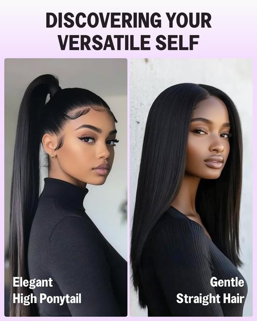 Megalook Hair 15A Human Hair Bundles Straight Bundles Human Hair 100% Raw Vietnamese Bundle Natural Black Color Long Service Life 18 Inch