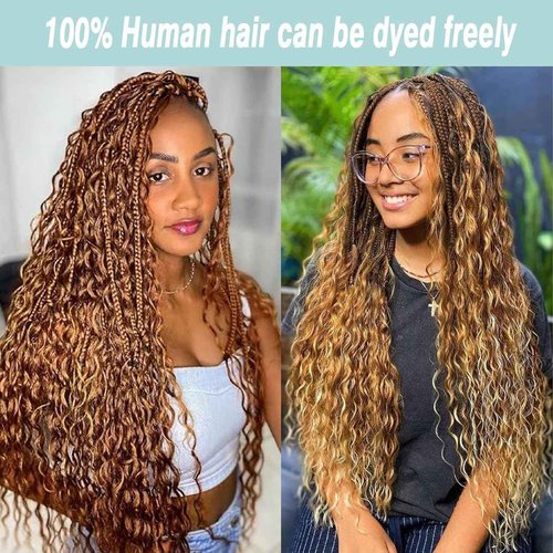 Human Braiding Hair for Boho Braids 28 Inch Deep Wave Bulk Human Hair for Braiding No Weft Brazilian Virgin Curly Human Hair Extension Wet and Wavy Micro Human hair Braiding Hair 2 Bundles/Pack 100g