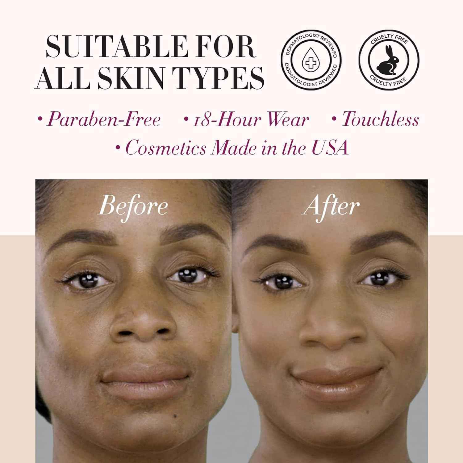 Luminess Air Icon Makeup Airbrush System and 4-Piece Foundation Starter Kit, Medium Coverage - Quick, Easy & Long Lasting Application - Includes Silk 4-In-1 Foundation, Highlighter & Blush