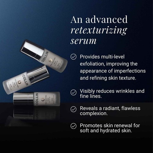 G.M. COLLIN Poly-Acid Peel Serum | Anti-Aging Advanced Retexturizing Serum with AHA & BHA | Refine Texture, Visibly Reduce Wrinkles & Revitalize Skin