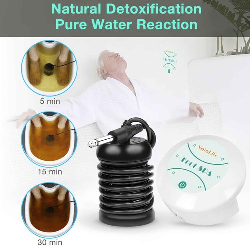 VnioLife Ionic Foot Bath Detox Machine with Slipper, Portable Ionic Foot Detox Chi Cleanser | Home Use, Beauty Salon Holiday Gift