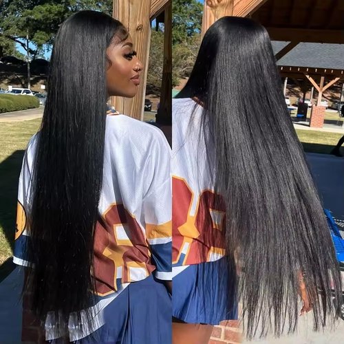 VIPbeauty Raw Straight Human Hair Bundles One Straight Bundles 14A Unprocessed Raw Bundles Human Hair Extension Real Human Hair Natural Color Double Weft Extensions Bundle 32 Inch