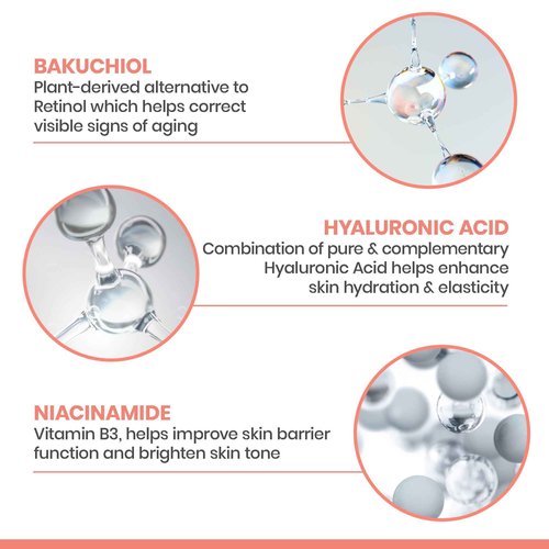 Avène RetrinAL Advanced Correcting Serum with Hyaluronic Acid & Niacinamide & Bakuchiol that firms, plumps & renews skin, Visibly minimize the appearance of fine lines & wrinkles, 1 Fl Oz