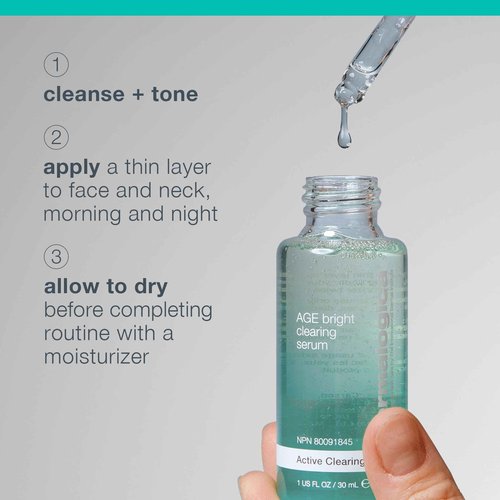 Dermalogica Age Bright Clearing Serum (1 Fl Oz) Anti-Aging Face Serum with Salicylic Acid - Promotes Smoother, Clearer, Brighter, and More Even Skin
