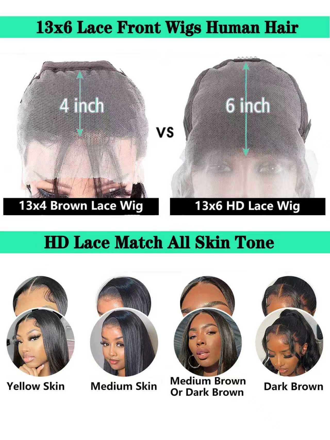28 Inch 13x6 Lace Front Wigs Human Hair Pre Plucked 200 Density HD Transparent Front Wigs Human Hair Glueless Wigs Human Hair With Baby Hair for Women Natural Black