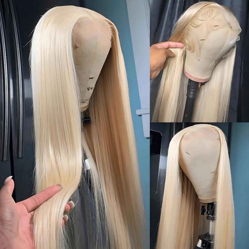 613 Lace Front Wig Human Hair 13x6 Transparent Blonde Lace Front Wigs Human Hair 180% Density Guleless Wigs Human Hair Pre Plucked 613 HD Lace Frontal For Women 32inch