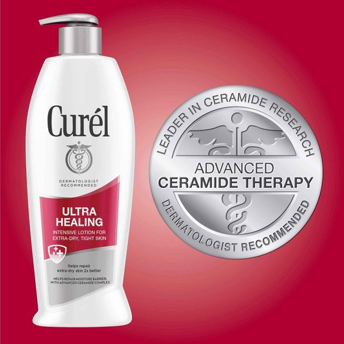 Curel Ultra Healing Intensive Lotion for Extra-Dry, Tight Skin, 20 Ounces (Pack of 4)