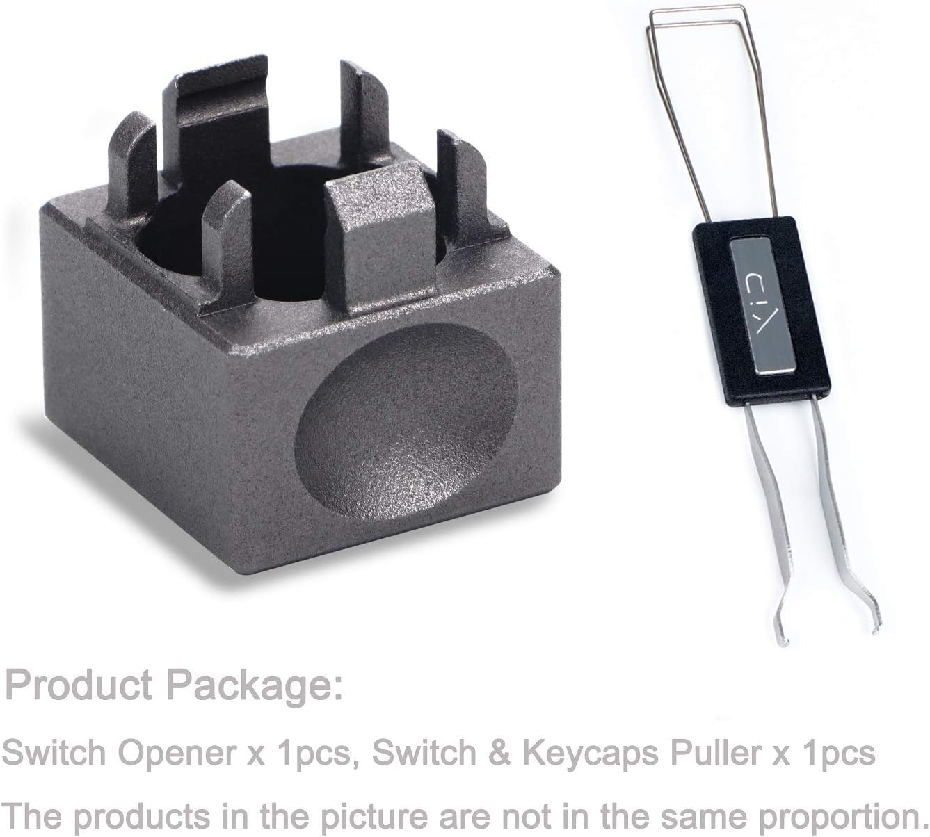 Aluminum Alloy Switch Opener with Keycap Puller for Cherry MX Switches – Orange